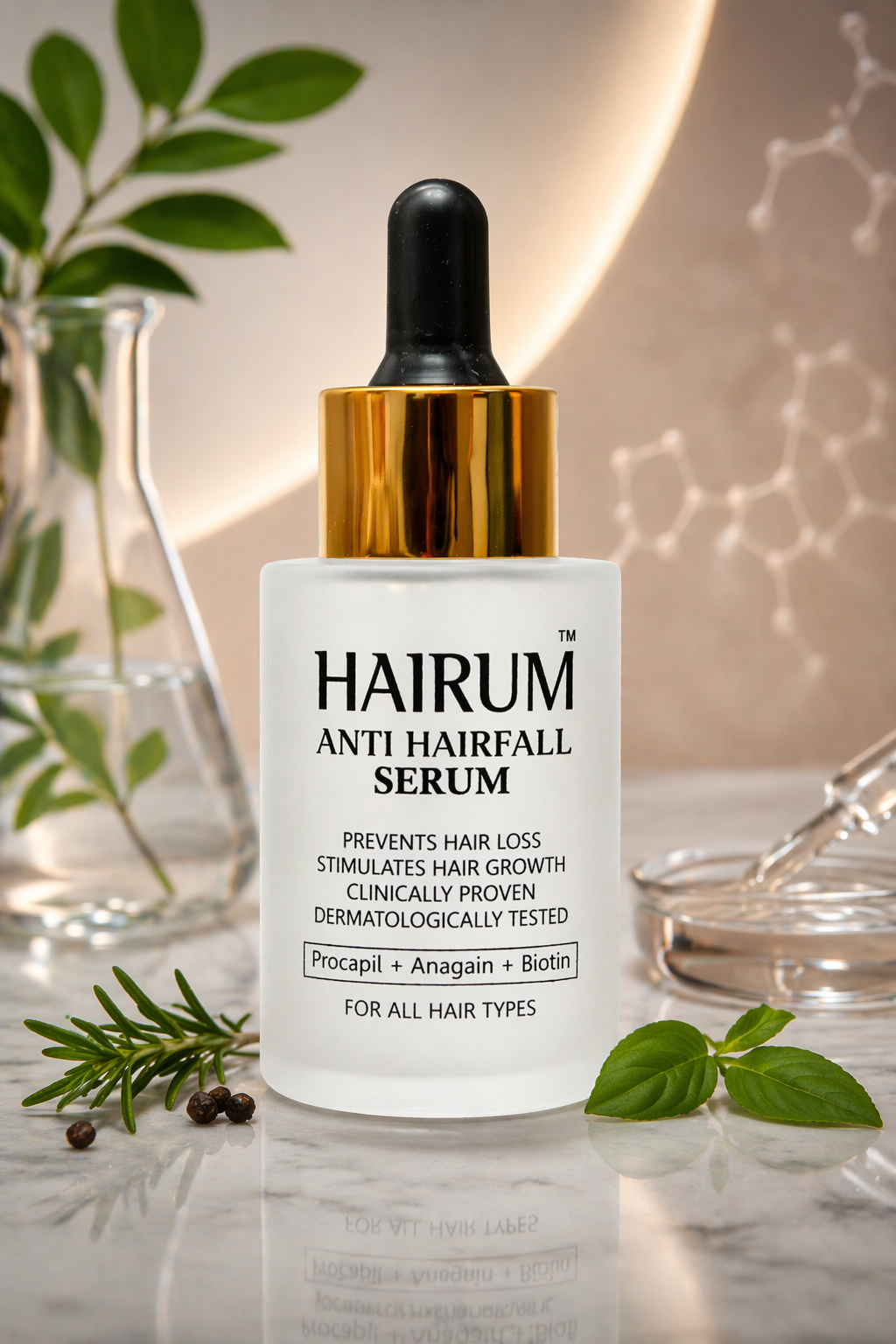 Hair fall in men Pakistan - Hairum Anti Hairfall Serum with Procapil and Biotin