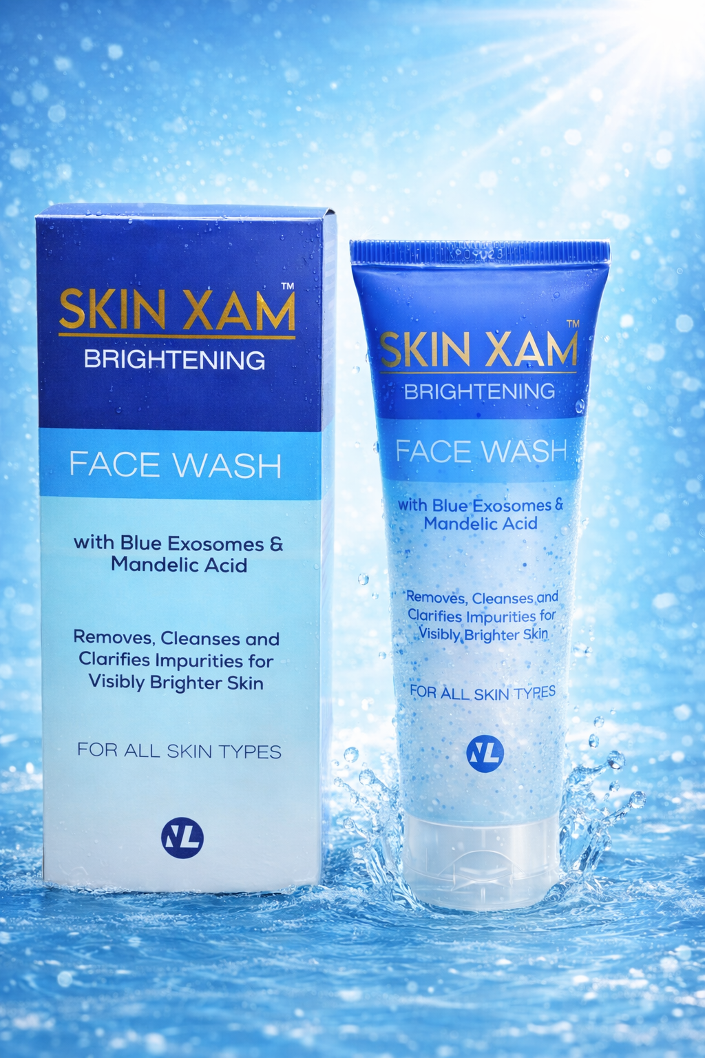 Skin Xam Brightening Face Wash with Blue exosomes in Pakistan